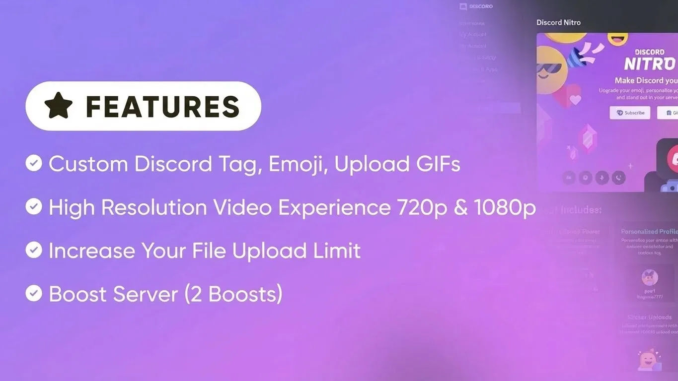 Discord Nitro - Official Personal Upgrade - Buy Discord Nitro - Official Personal Upgrade cheap at EmpireTech - Image 2